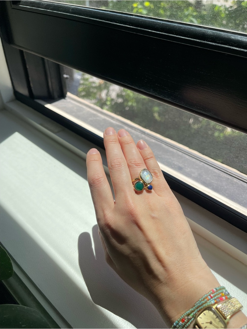X3 Monica Vinader Siren Rings